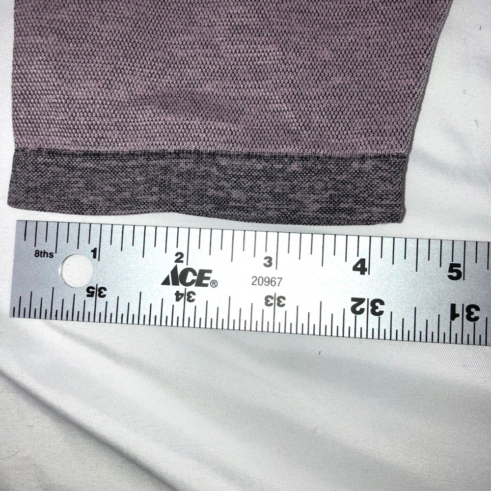 Pink Victoria's Secret Seamless Leggings Purple Grey High Waist Athletic Large - Picture 5 of 14